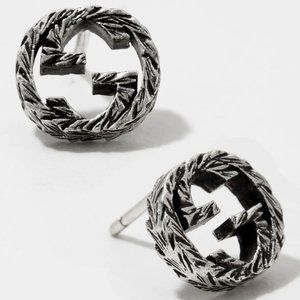 Gucci - Sterling Silver G Stud Earrings